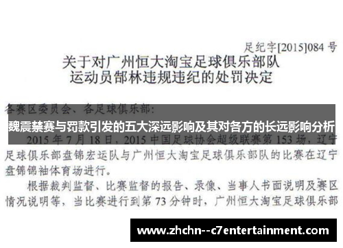 魏震禁赛与罚款引发的五大深远影响及其对各方的长远影响分析